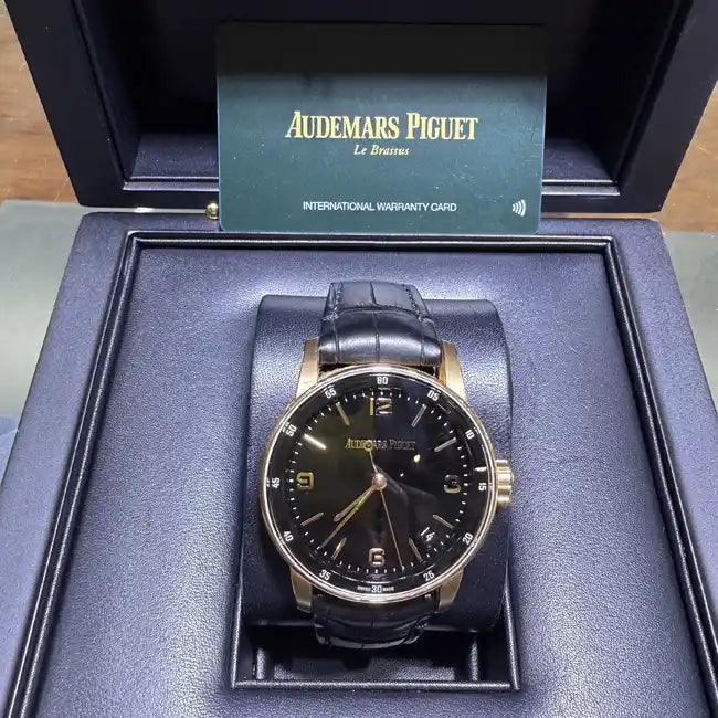 Audemars-Piguet-Code-11.59Audemars Piguet Code 11.59 Black Dial Rose Gold 15210OR.OO.A002CR.01 – 2023 Pre-Owned - Full set-Black-Dial-Rose-Gold-15210OR.OO_.A002CR.01-2023-Pre-Owned-Full-set