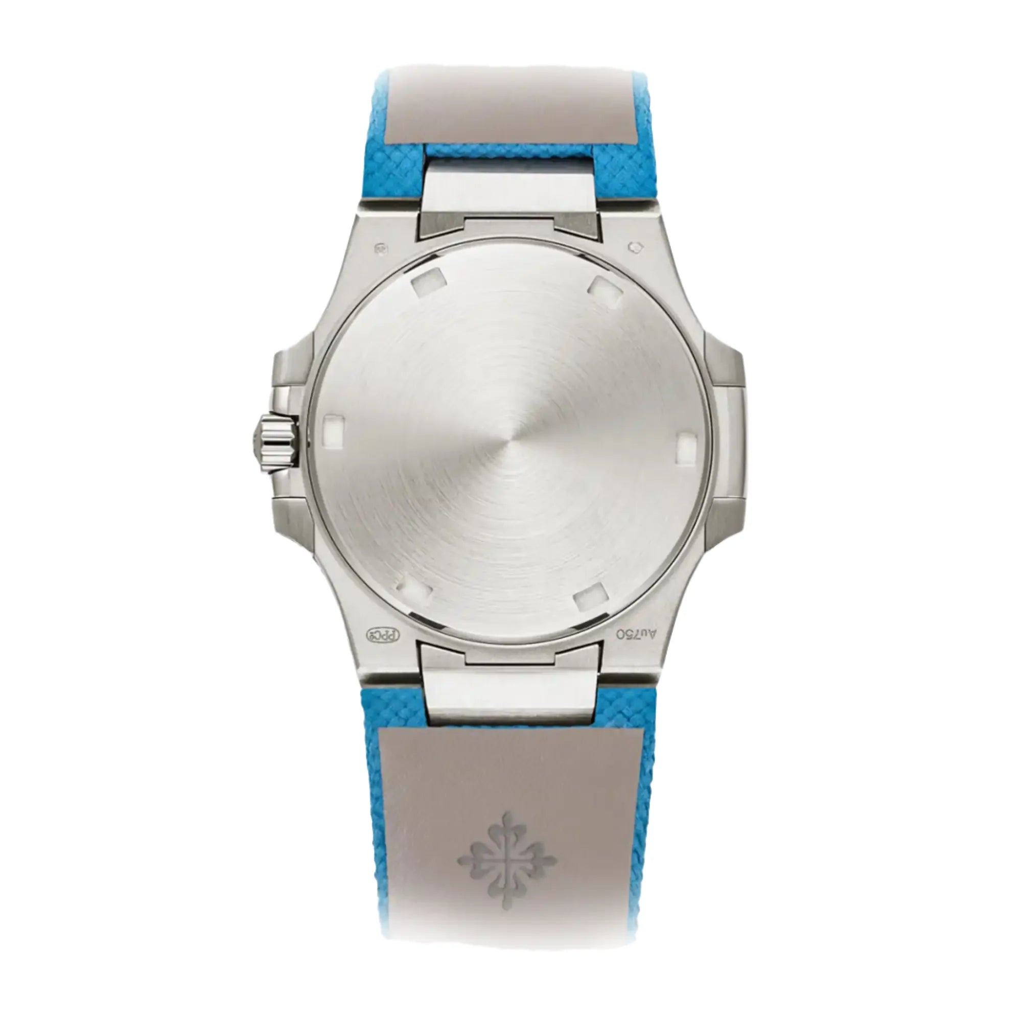 Patek Philippe Nautilus Azure Blue Dial White Gold 32mm 7010G - Case back