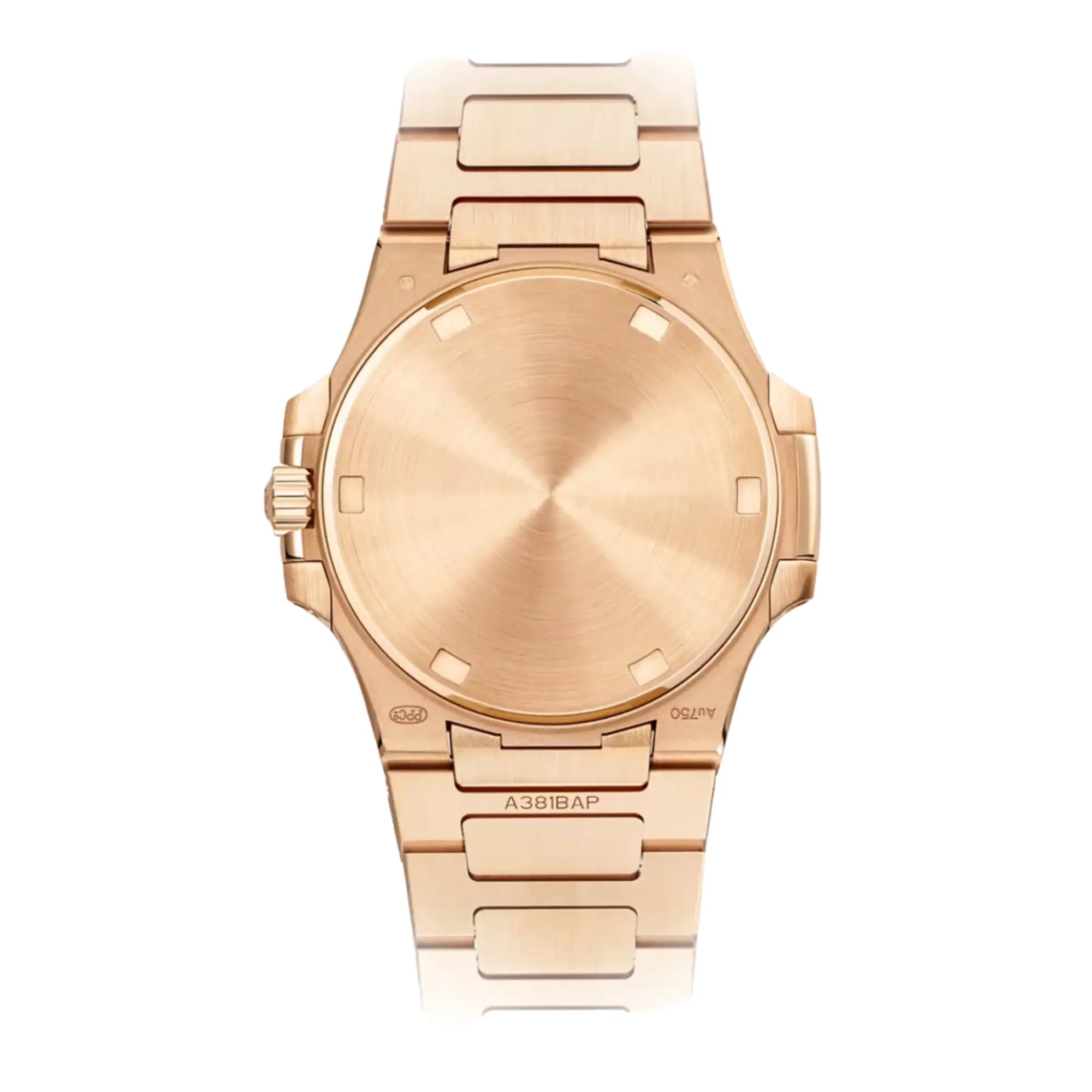Patek Philippe Nautilus Purple Dial Rose Gold 32mm 7010/1R - Case back