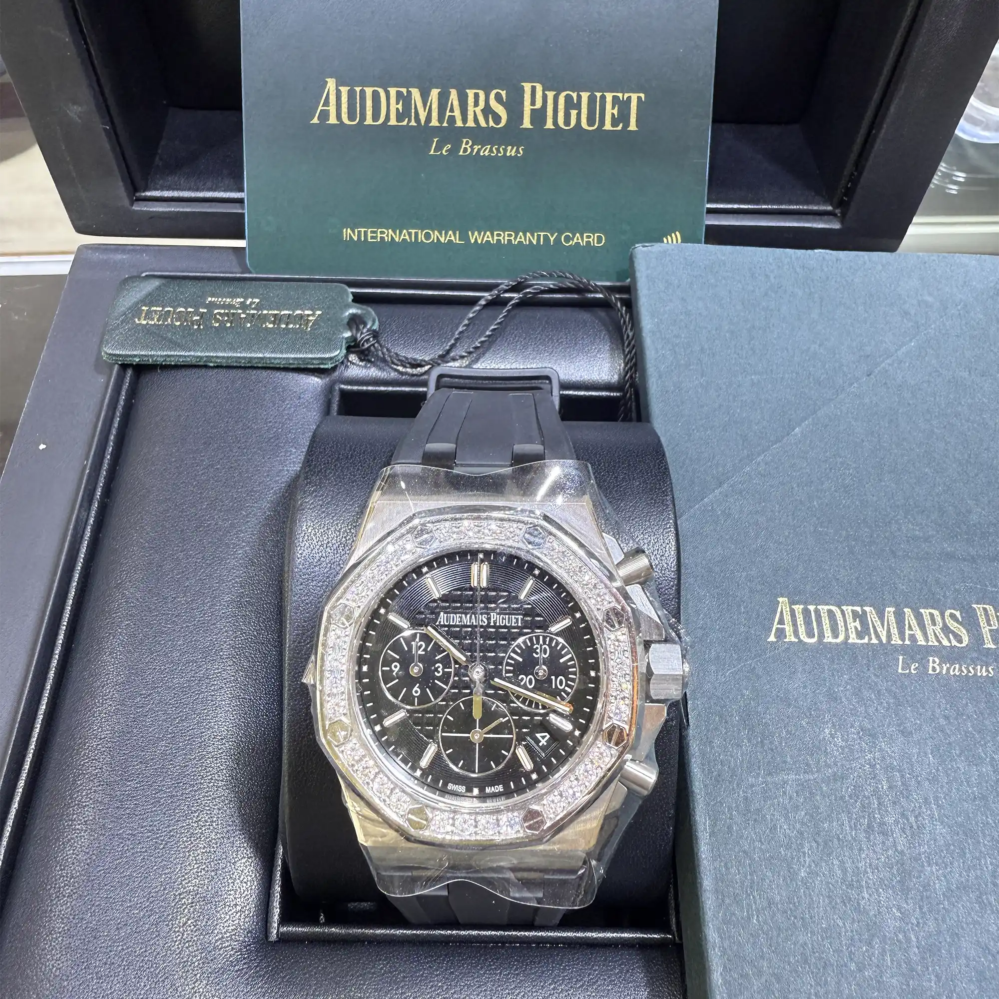 Audemars Piguet Royal Oak Offshore 26231ST Black Dial Diamond Bezel - Pre-owned 2020
