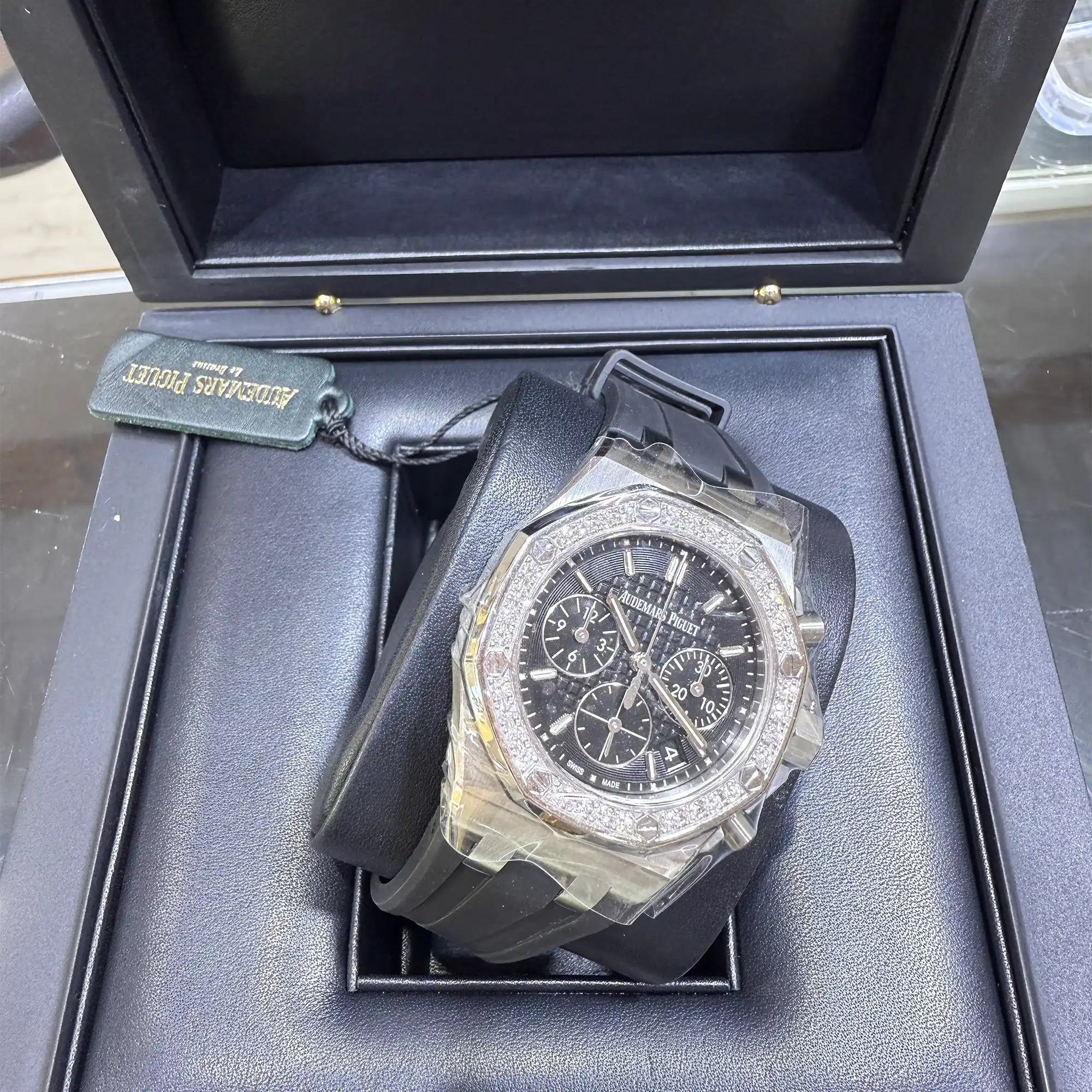 Audemars Piguet Royal Oak Offshore 26231ST Black Dial Diamond Bezel - Pre-owned 2020