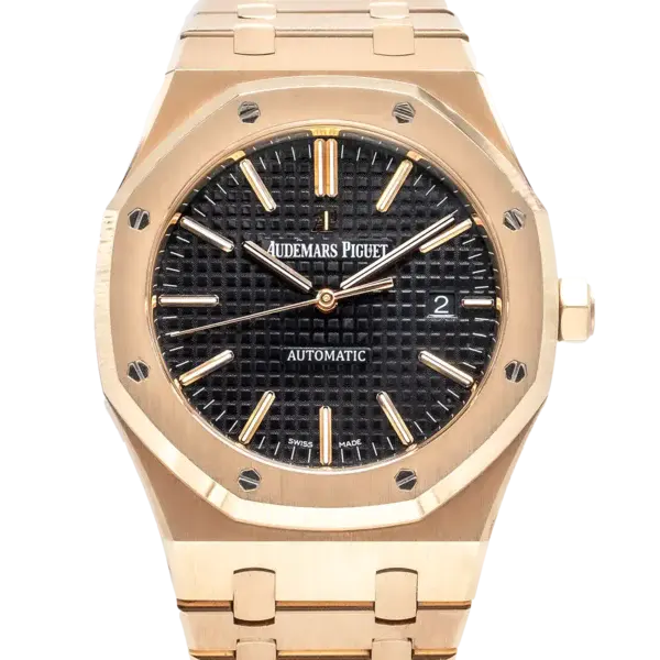 Audemars Piguet Royal Oak 41 Black Dial Rose Gold 15400OR