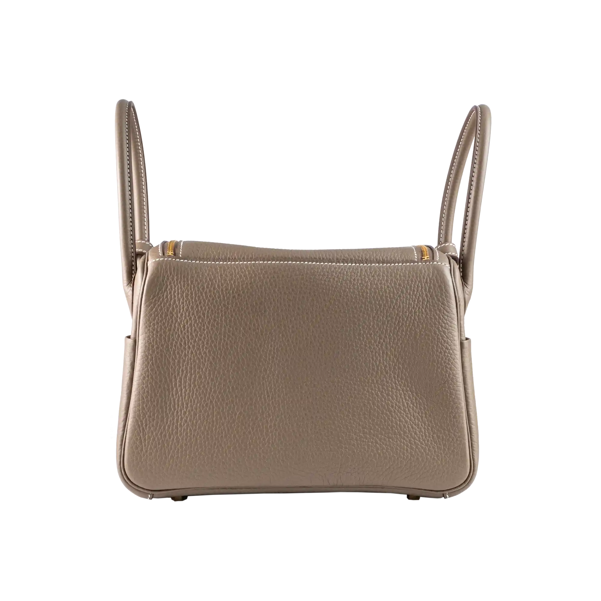 Hermes Lindy 26 Etoupe Clemence Leather Gold Hardware