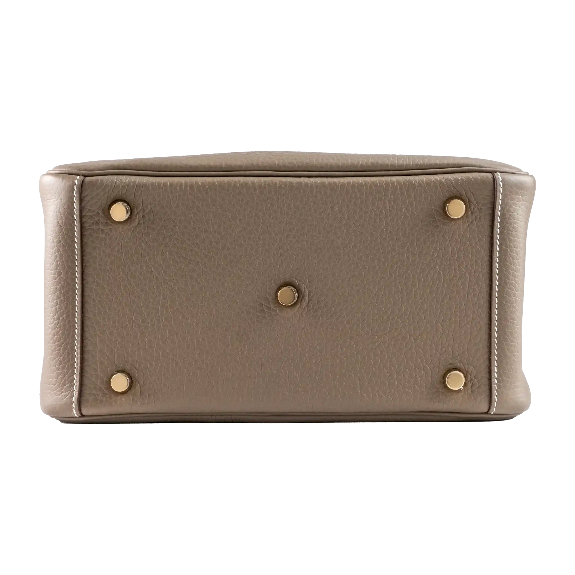 Hermes Lindy 26 Etoupe Clemence Leather Gold Hardware