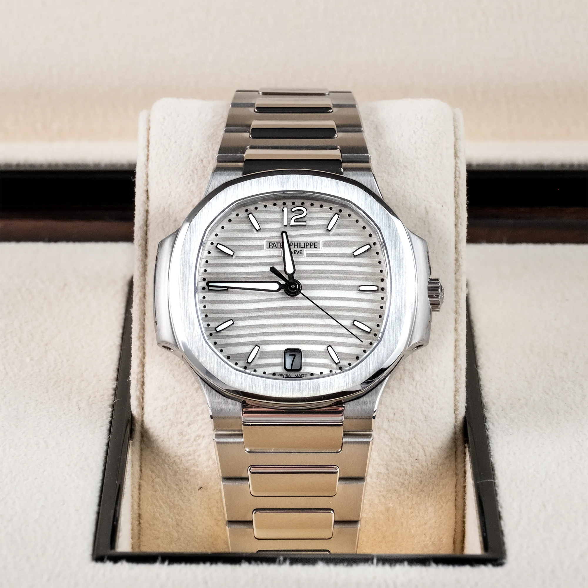 Patek Philippe Ladies Nautilus White Dial 7118/1A Steel